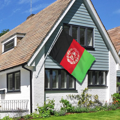 Drapeau 100% international de l'Afghanistan de polyester fait sur commande de drapeau de la couleur 3x5 de CMYK