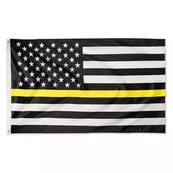 Digital imprimant le vert rouge jaune bleu mince américain Gray Line Flags du drapeau 3x5 pi de polyester